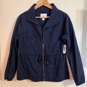 NWT Old Navy twill field jacket navy S